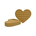 soft natural latex heart teether for babies